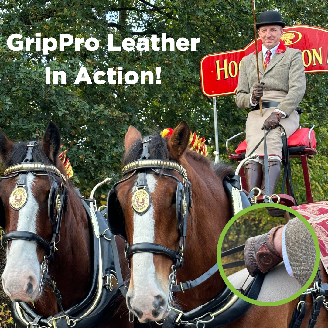 eQUEST GripPro Leather Touchscreen Riding Gloves - Chocolate Brown | Classic English Style