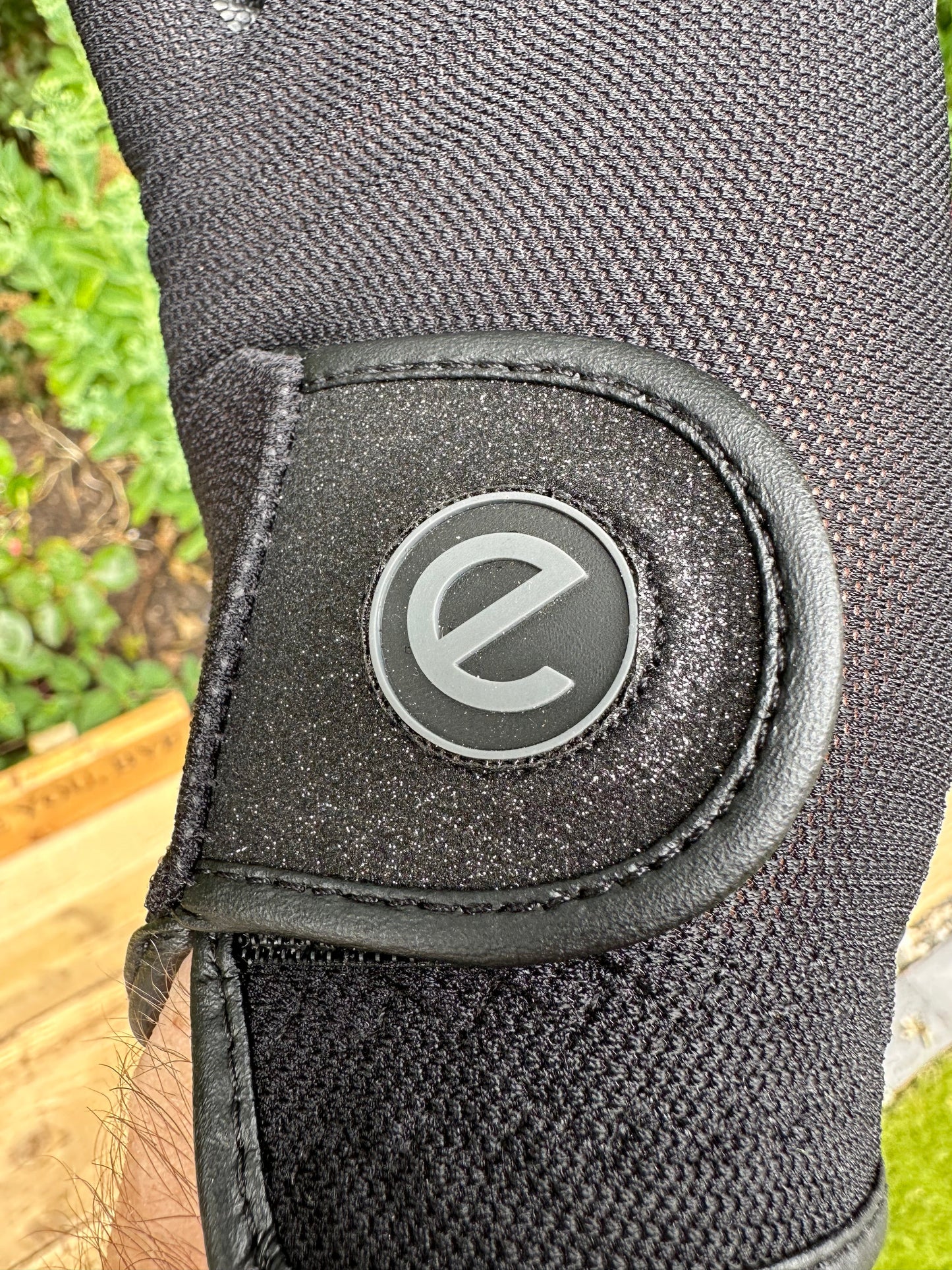 eQUEST GripPro X-LITE Riding Gloves - Black Tonal Glitter Cuff
