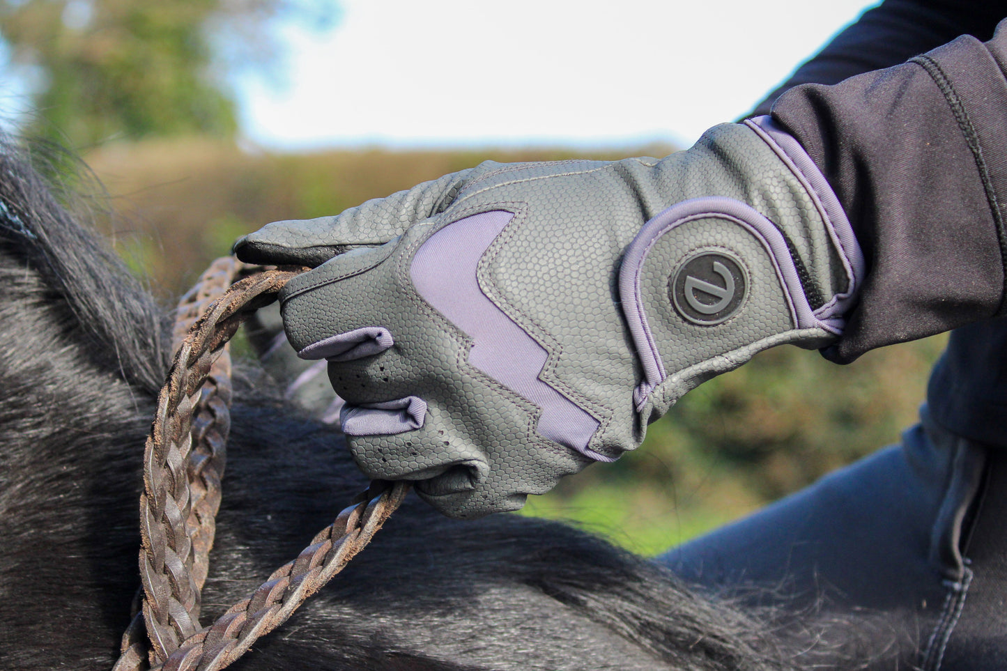 eQUEST GripPro LITE V3 Lightweight Riding Gloves – Grey / Grey | Lightweight, Grippy & Breathable